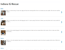 Tablet Screenshot of indianaigrescue.org